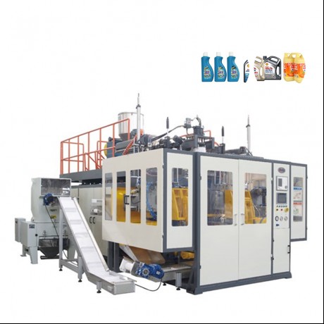 Machine de moulage par soufflage par soufflage à double station et tête de matrice simple de 5 litres pour bouteilles