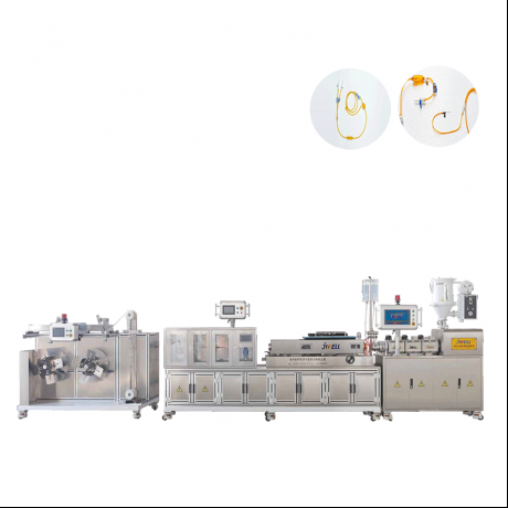 Trois couches (deux couches) de ligne d'extrusion de tube de perfusion médicale à l'épreuve de la lumière