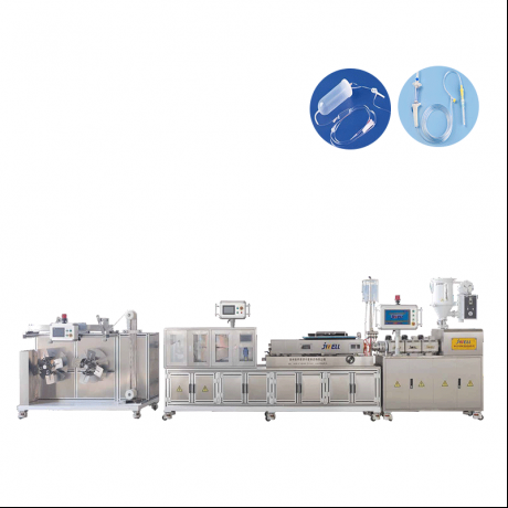 Ligne d'extrusion de tuyaux de perfusion précise