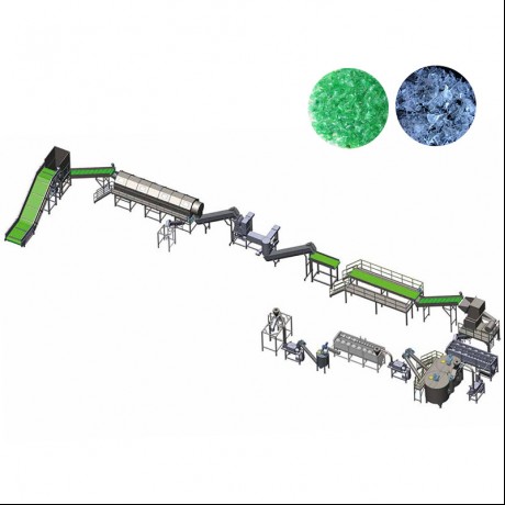 Ligne de lavage de recyclage de bouteilles PET Jwell