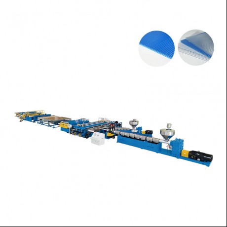 Ligne d'extrusion à section transversale creuse en plastique PC PP PE