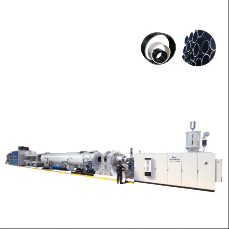 Tuyau d'alimentation en eau en PEHD / tuyau de gaz Ligne d'extrusion à grande vitesse et à économie d'énergie