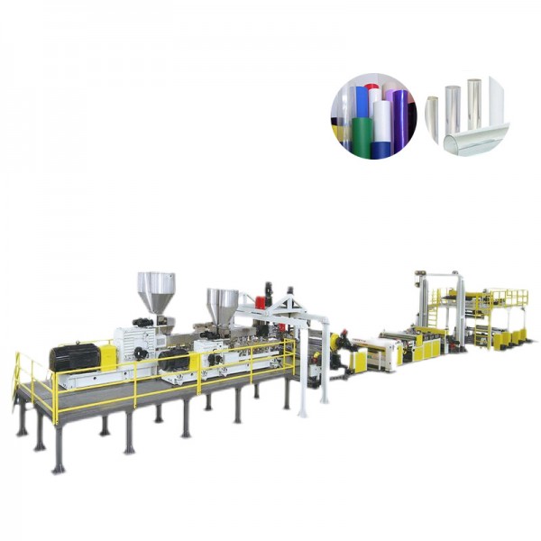 Ligne d'extrusion de feuilles PET ventilées sans séchoir à double vis